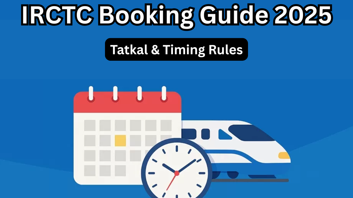 IRCTC Booking Guide 2025 – Tatkal & Timing Rules
