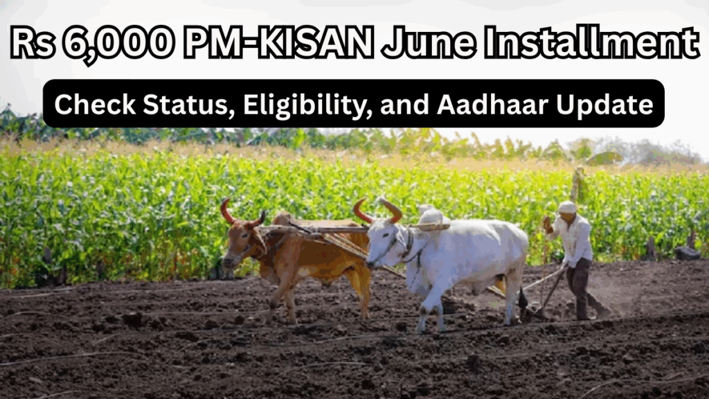 Rs 6,000 PM-KISAN June Installment – Check Status, Eligibility, and Aadhaar Update