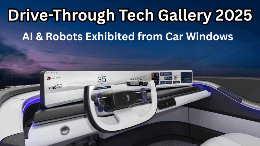 Drive-Through Tech Gallery 2025 – AI & Robots Exhibited from Car Windows