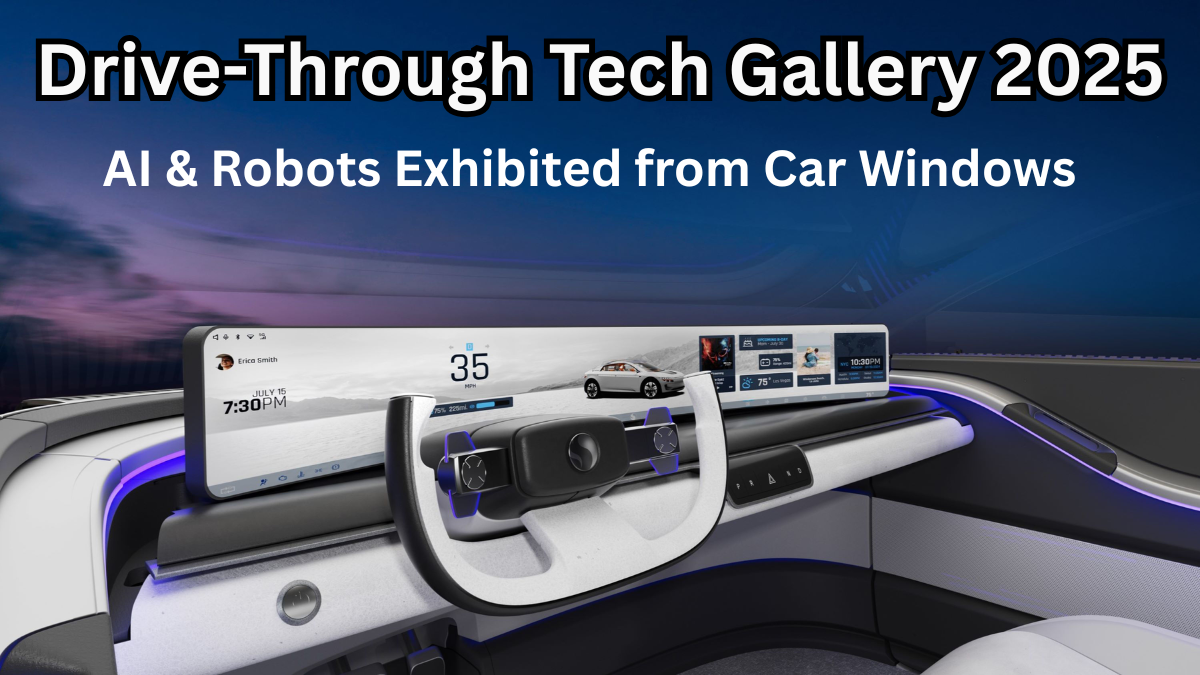 Drive-Through Tech Gallery 2025 – AI & Robots Exhibited from Car Windows