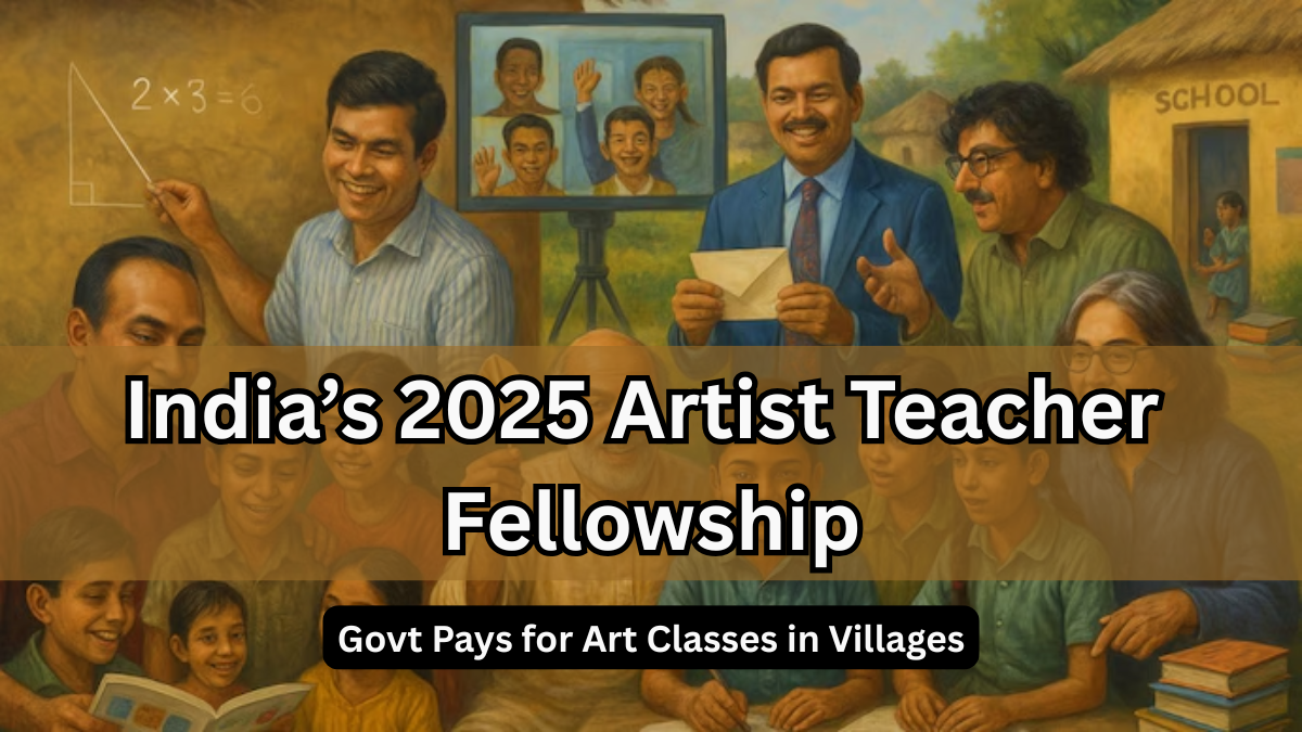 India’s 2025 Artist Teacher Fellowship – Govt Pays for Art Classes in Villages